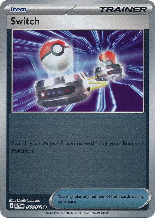 Mega Evolution Switch #130/132 Reverse Holo